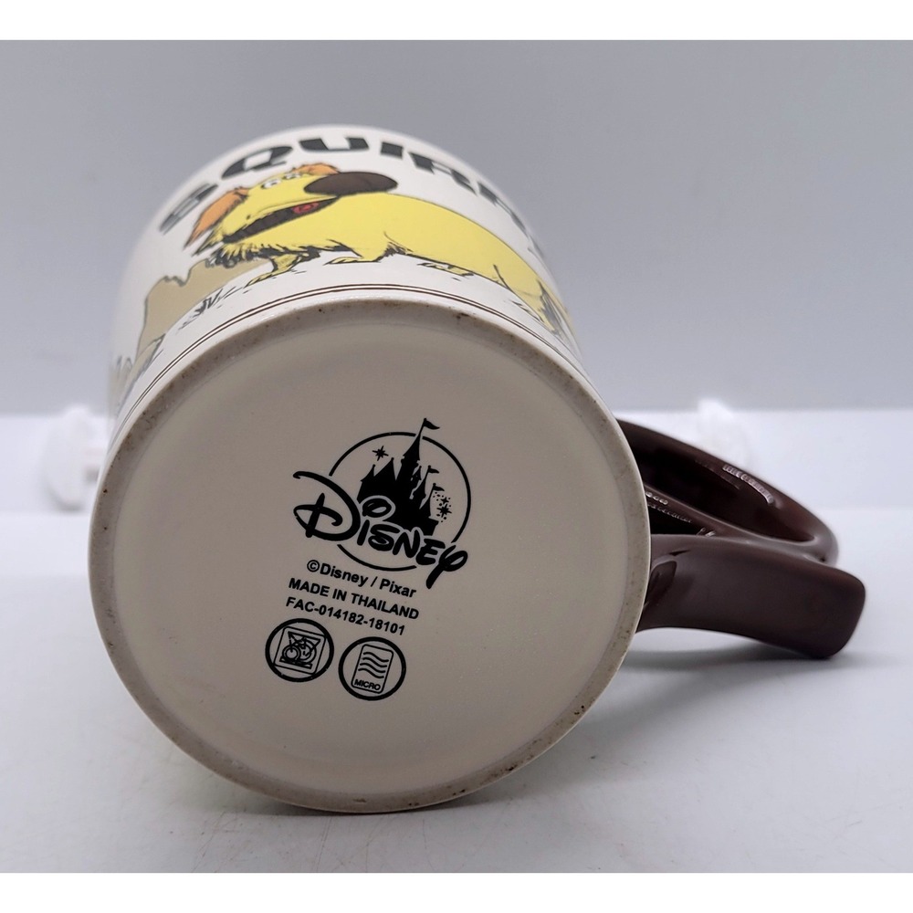 Disney Pixar Up Dug Squirrel Kevin Coffee Mug Tan Brown Ceramic Collectible Cup - Picture 4 of 6